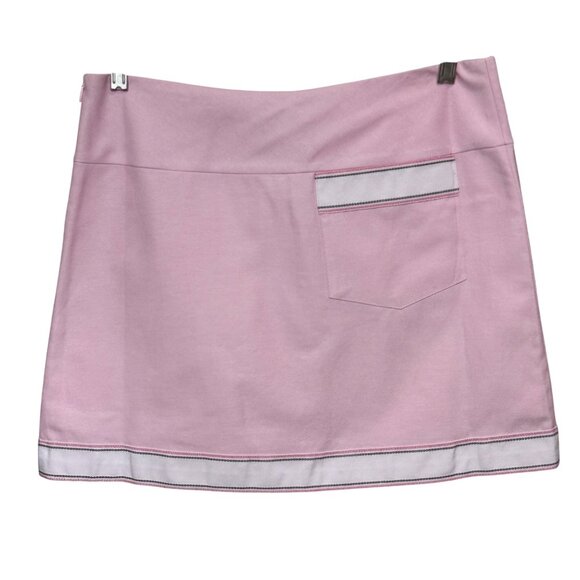 Golfini Womens Golf Skirt A-Line Cameo Pink Size 6 Cotton Blend Pockets Pleats - Picture 2 of 8